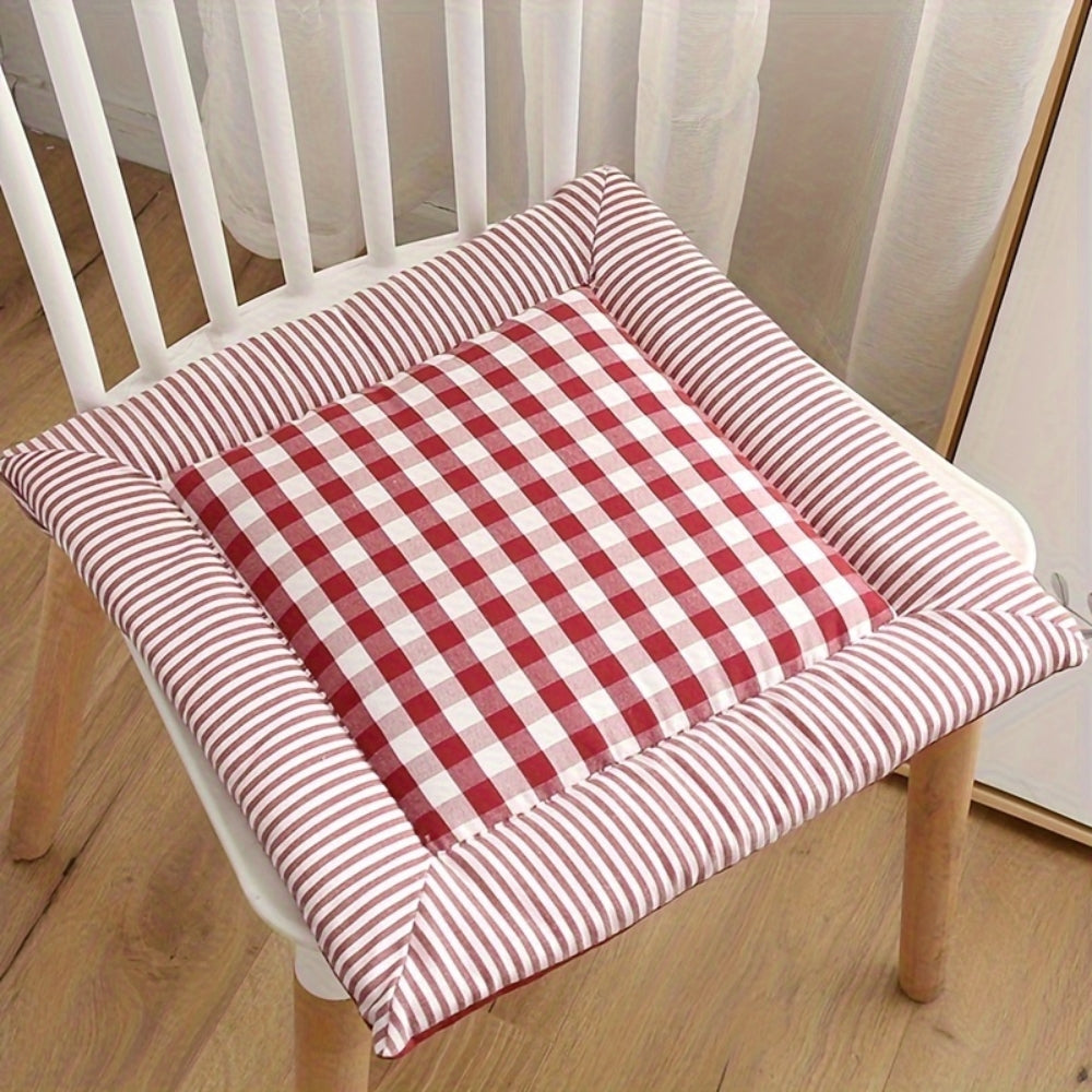 Liven Cotton Seat Pad Dining Chair Cushion — main product photo