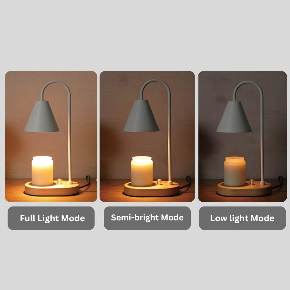 Luma Nordic Candle Warmer Lamp Dimmer — product in use