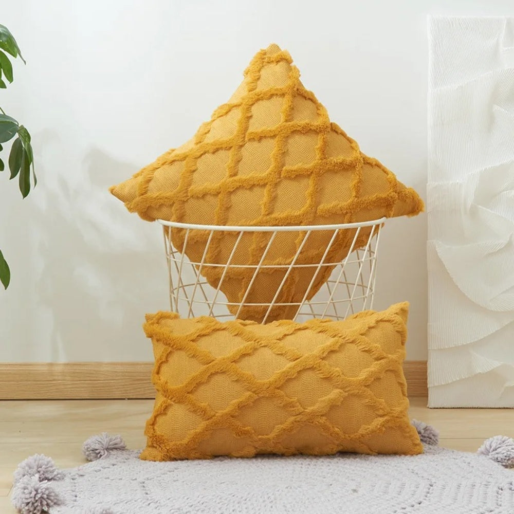 Lunel Velvet Boho Style Pillow Cushion Cover — product feature detail