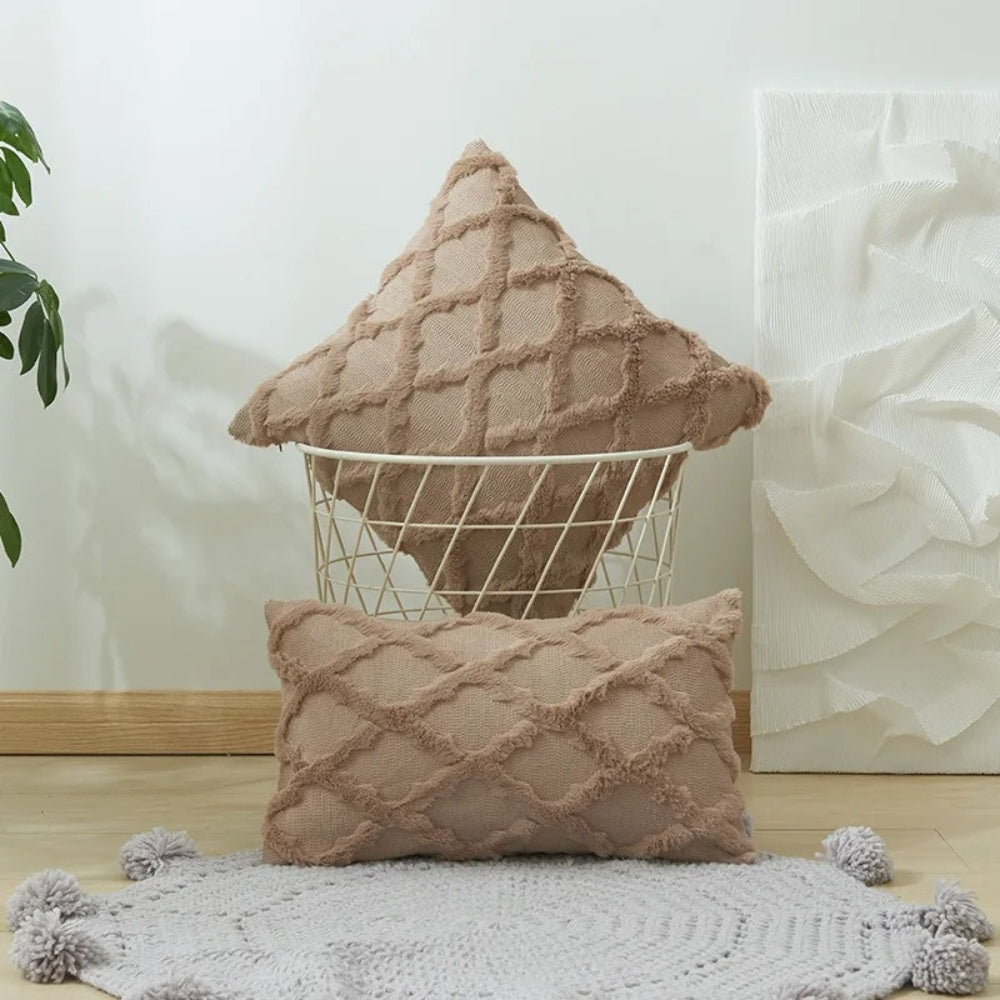 Lunel Velvet Boho Style Pillow Cushion Cover — size and scale reference