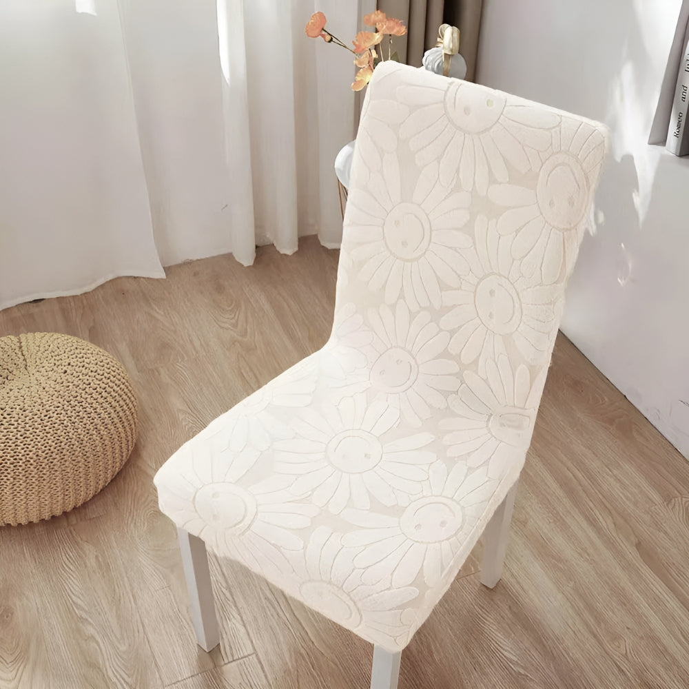 Fleur Smiley Flower Stretch Chair Cover — additional view