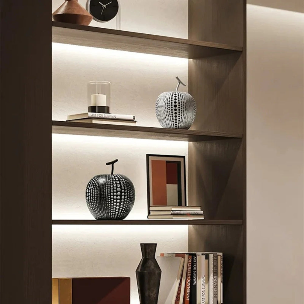 Luxurious Polka Dot Apple Sculpture — product detail view