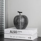 Luxurious Polka Dot Apple Sculpture — product feature detail