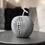 Luxurious Polka Dot Apple Sculpture — alternate angle view