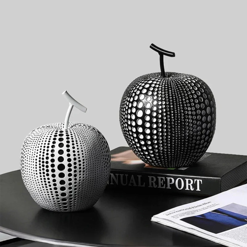 Luxurious Polka Dot Apple Sculpture — main product photo