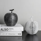 Luxurious Polka Dot Apple Sculpture — lifestyle shot