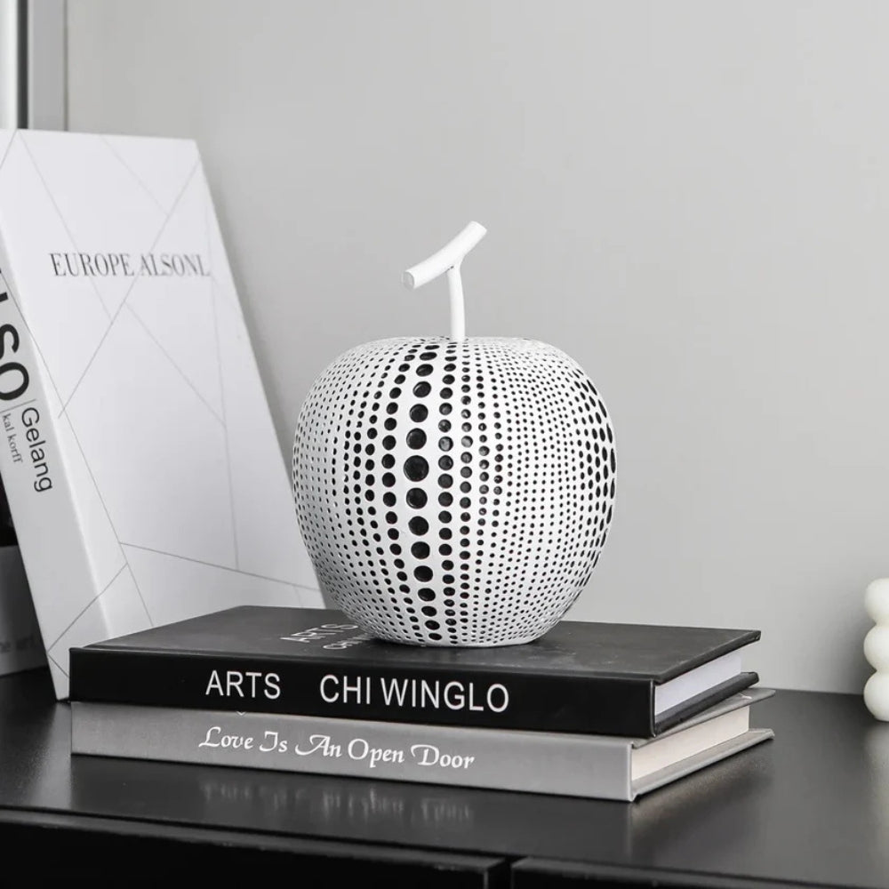 Luxurious Polka Dot Apple Sculpture — additional view