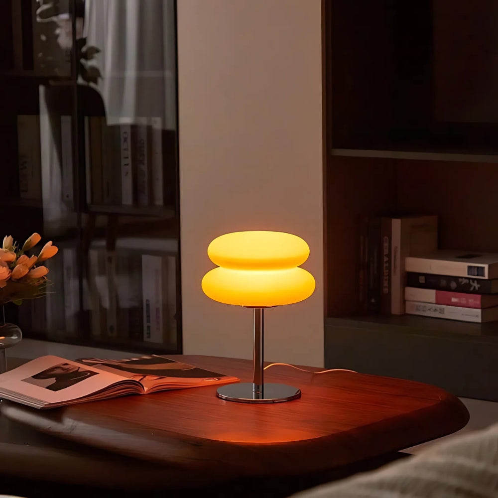Mariel Medieval Trichromatic Table Decor Lamp — product in use