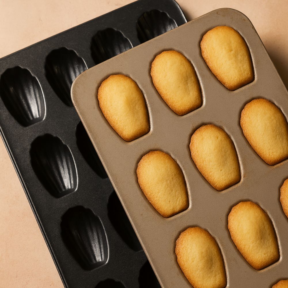 Mini Bake Shell Cake Mould Tray Pan — product in use