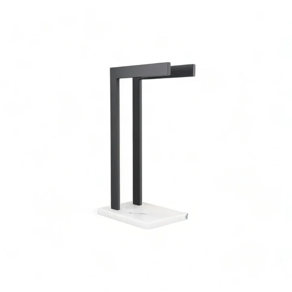 Minimalist Bathroom Vanity Double Towel Rack — alternate angle view