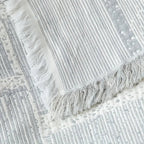 Mixed Tone Geometric Cotton Blanket — additional view