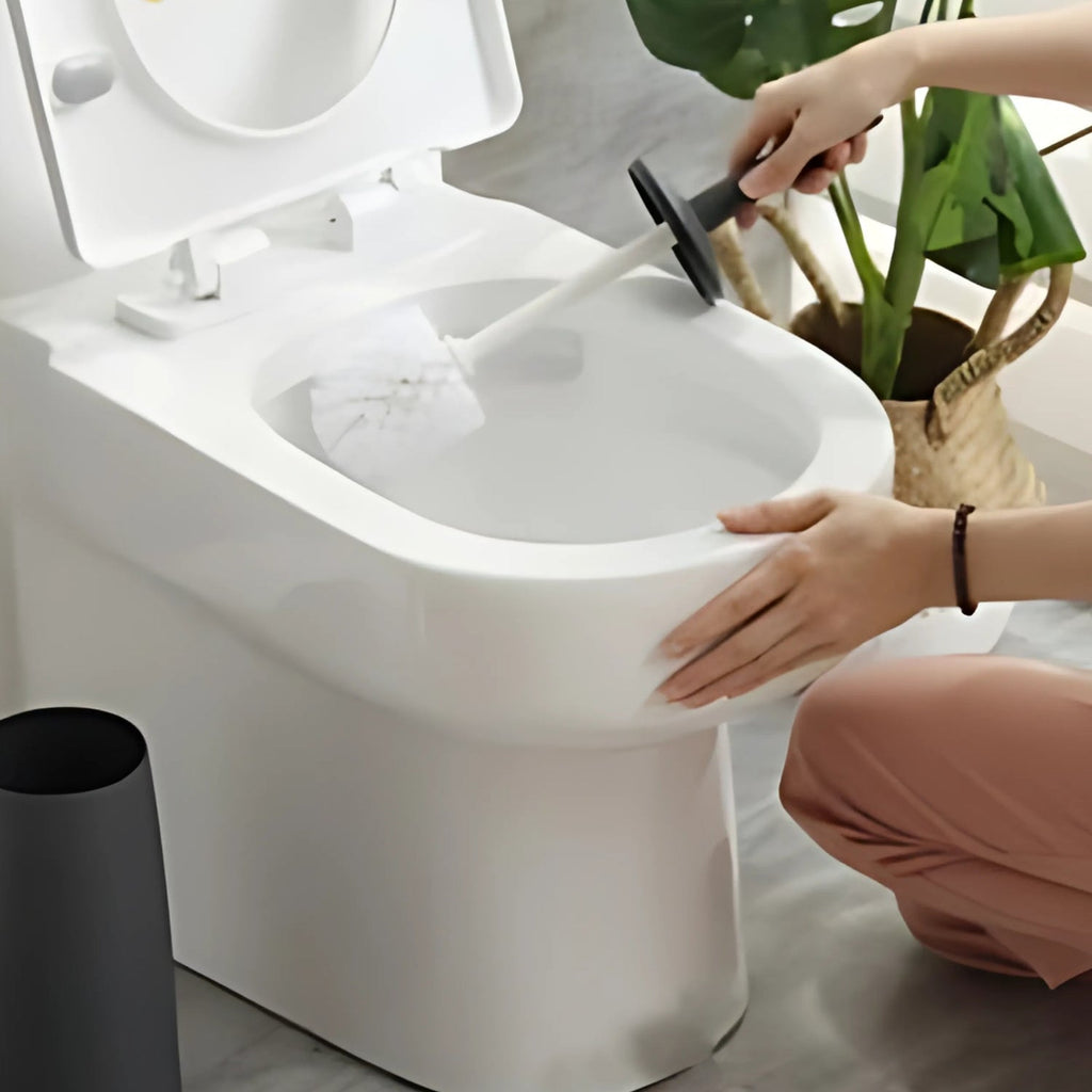 Modern Bathroom Toilet Brush Scrubber Cleaner — lifestyle shot