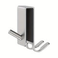 On Glass Stainless Shower Door Hooks — size and scale reference