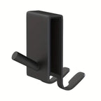 On Glass Stainless Shower Door Hooks — alternate angle view