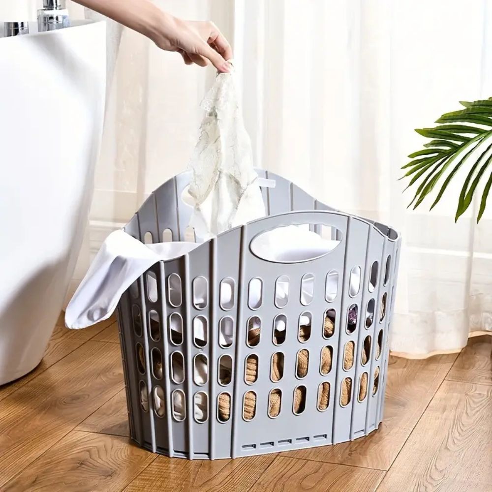 Multi-Purpose Foldable Storage Basket — product in use