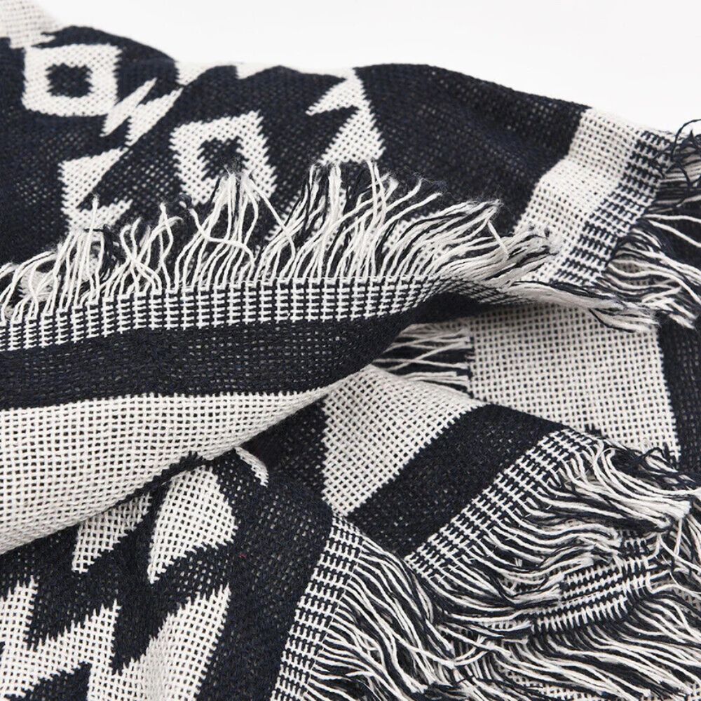 Nomad Weave Boho Throw Blanket — product close-up