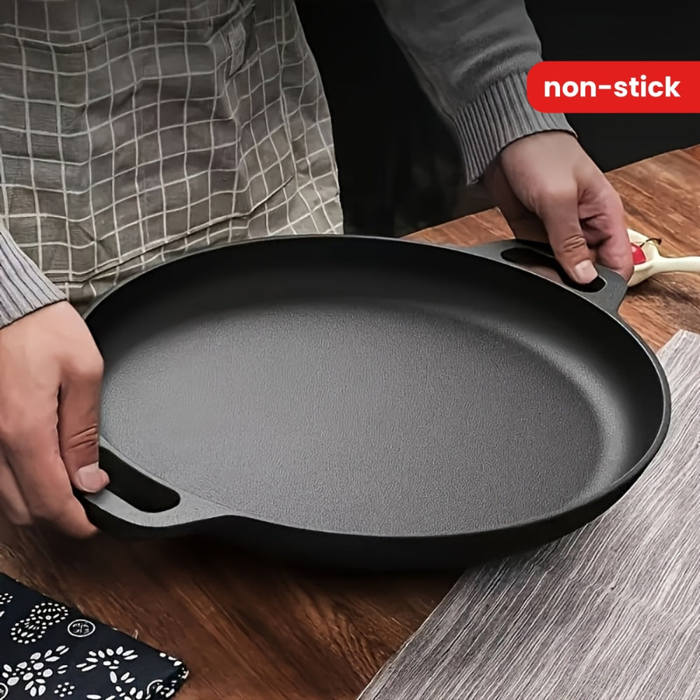 Non-Stick Cast Iron Griddle Skillet Pan — product close-up