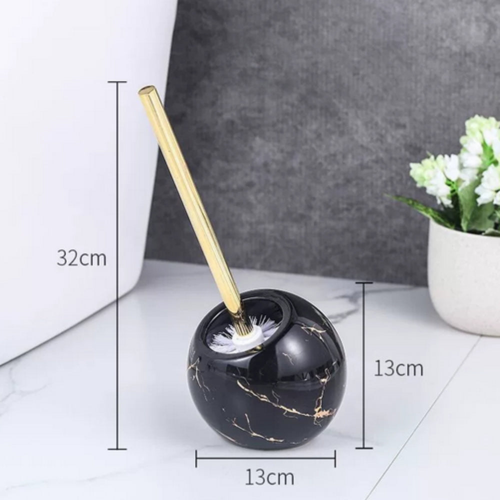 Nordic Creative Ceramic Toilet Brush — size and scale reference