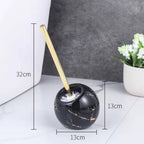 Nordic Creative Ceramic Toilet Brush — size and scale reference