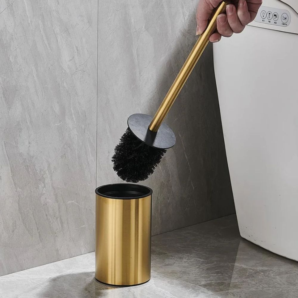 Sanifresh Standing Toilet Brush Set — lifestyle shot