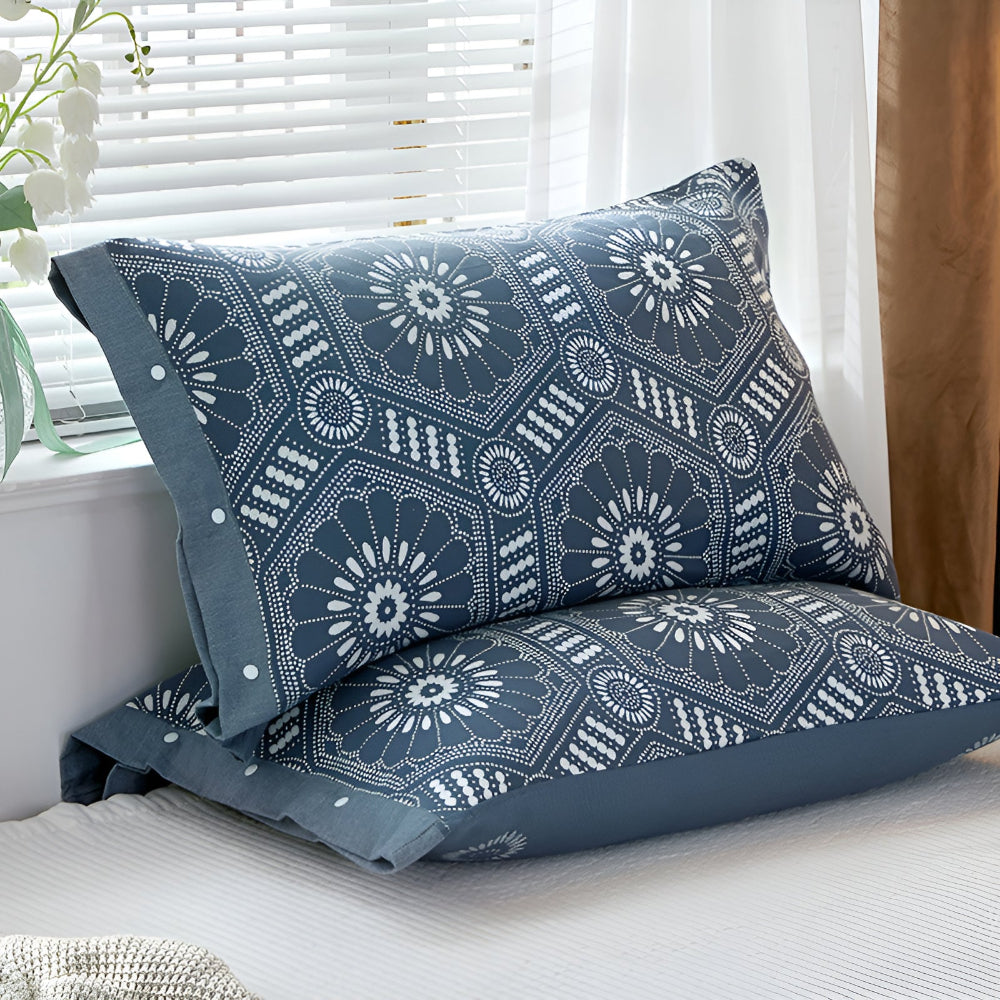 Pure Cotton Buttoned Pillowcase — alternate angle view