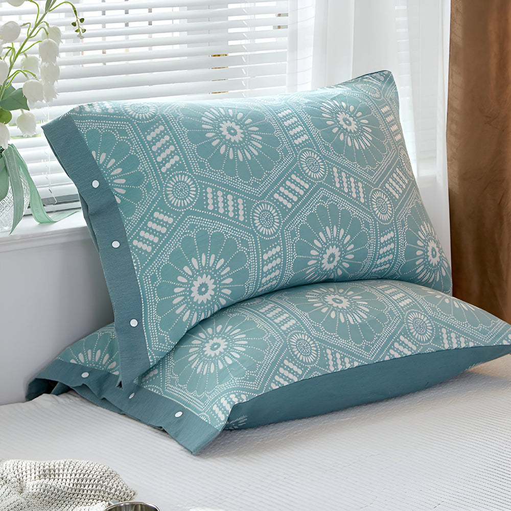 Pure Cotton Buttoned Pillowcase — main product photo