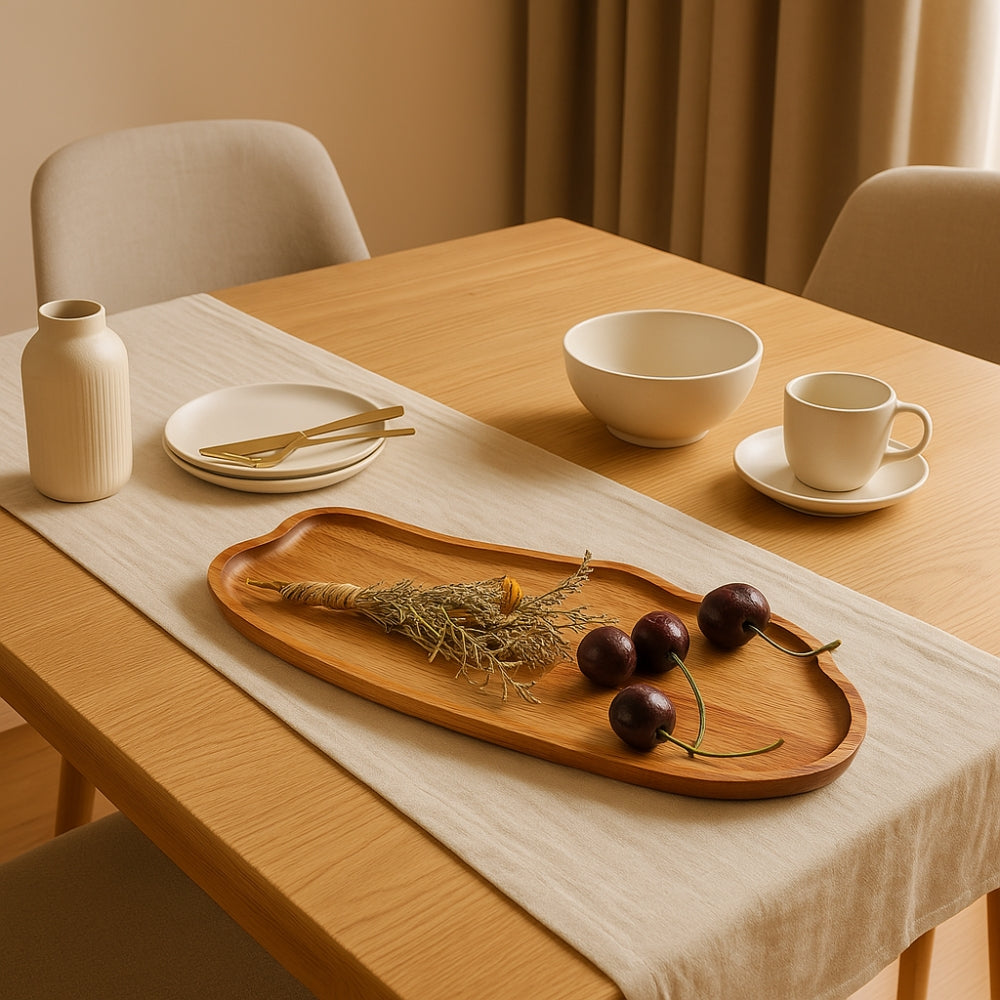 Oren Classic Wooden Serving Tray — product detail view
