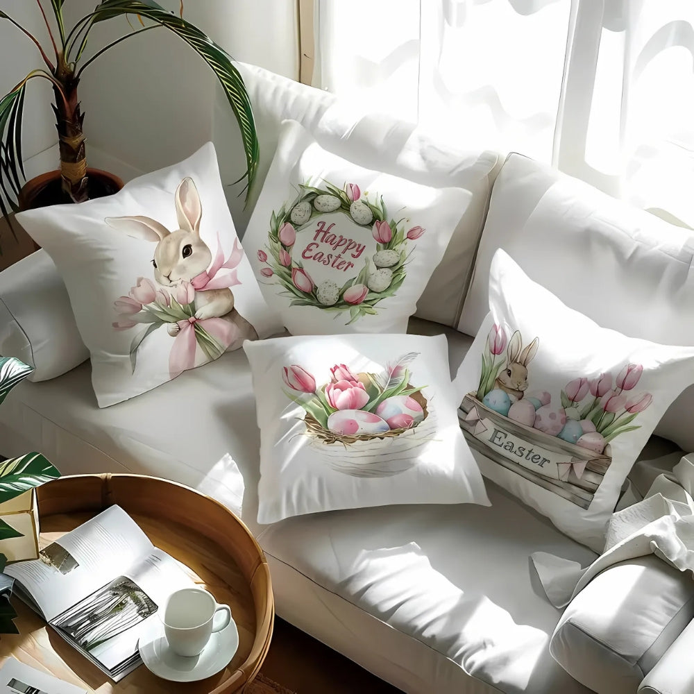 Lulune Spring Easter Cushion Covers | 4pcs Set — main product photo