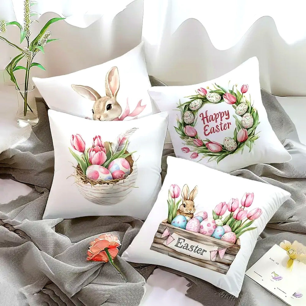 Lulune Spring Easter Cushion Covers | 4pcs Set — product close-up