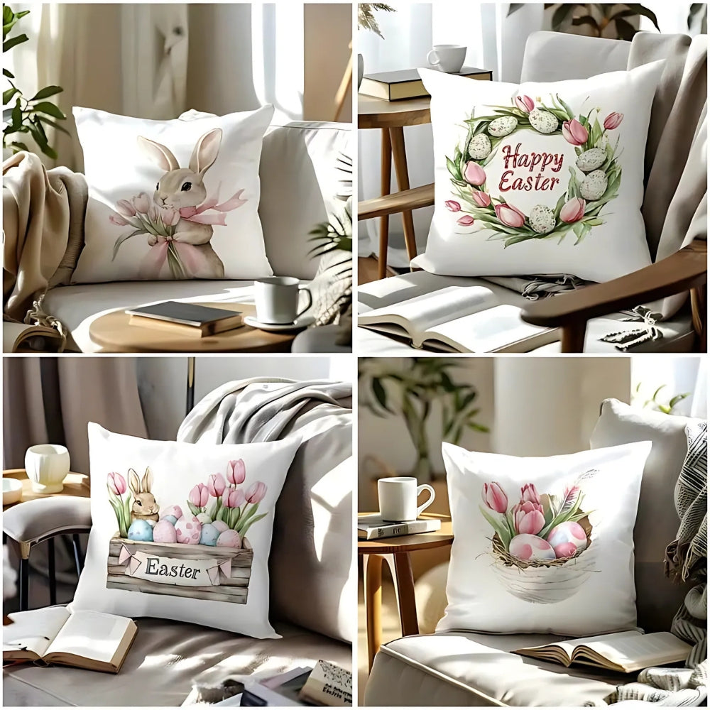 Lulune Spring Easter Cushion Covers | 4pcs Set — lifestyle shot