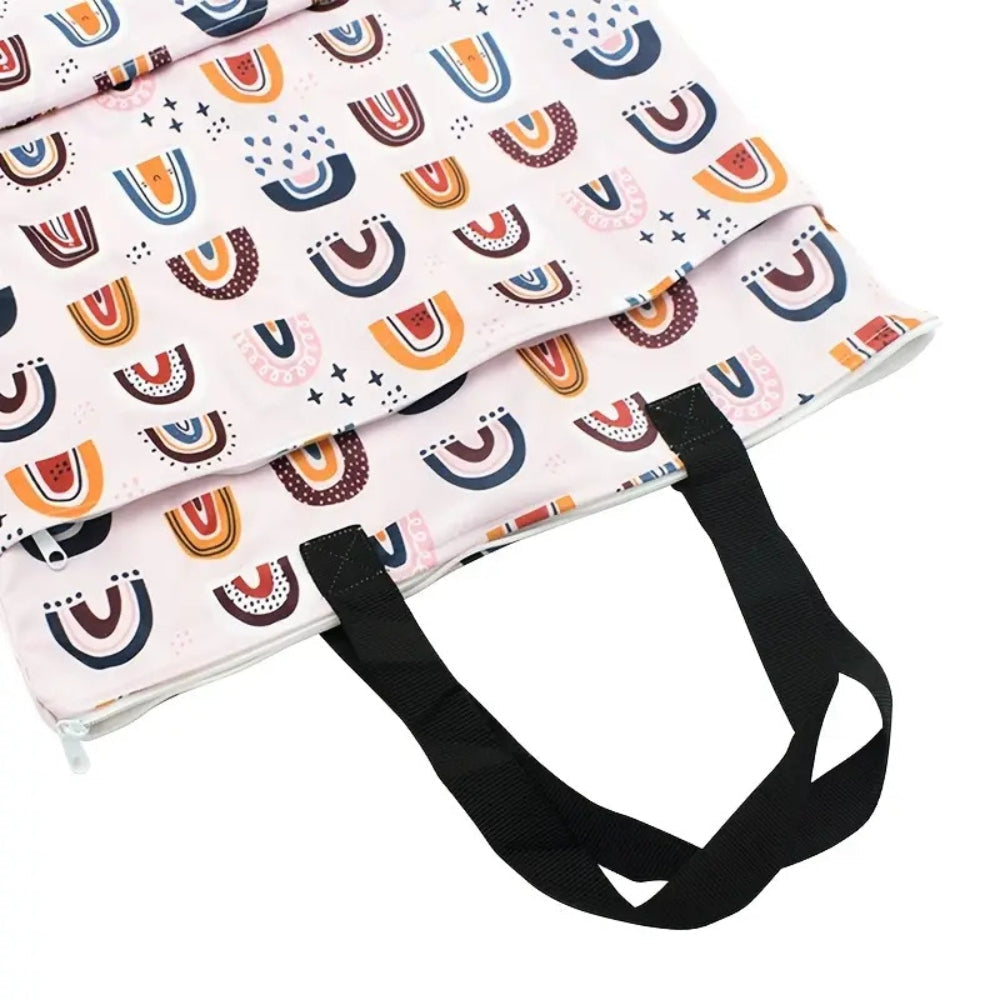 Reusable Cloth Laundry Diaper Storage Bag — product in use