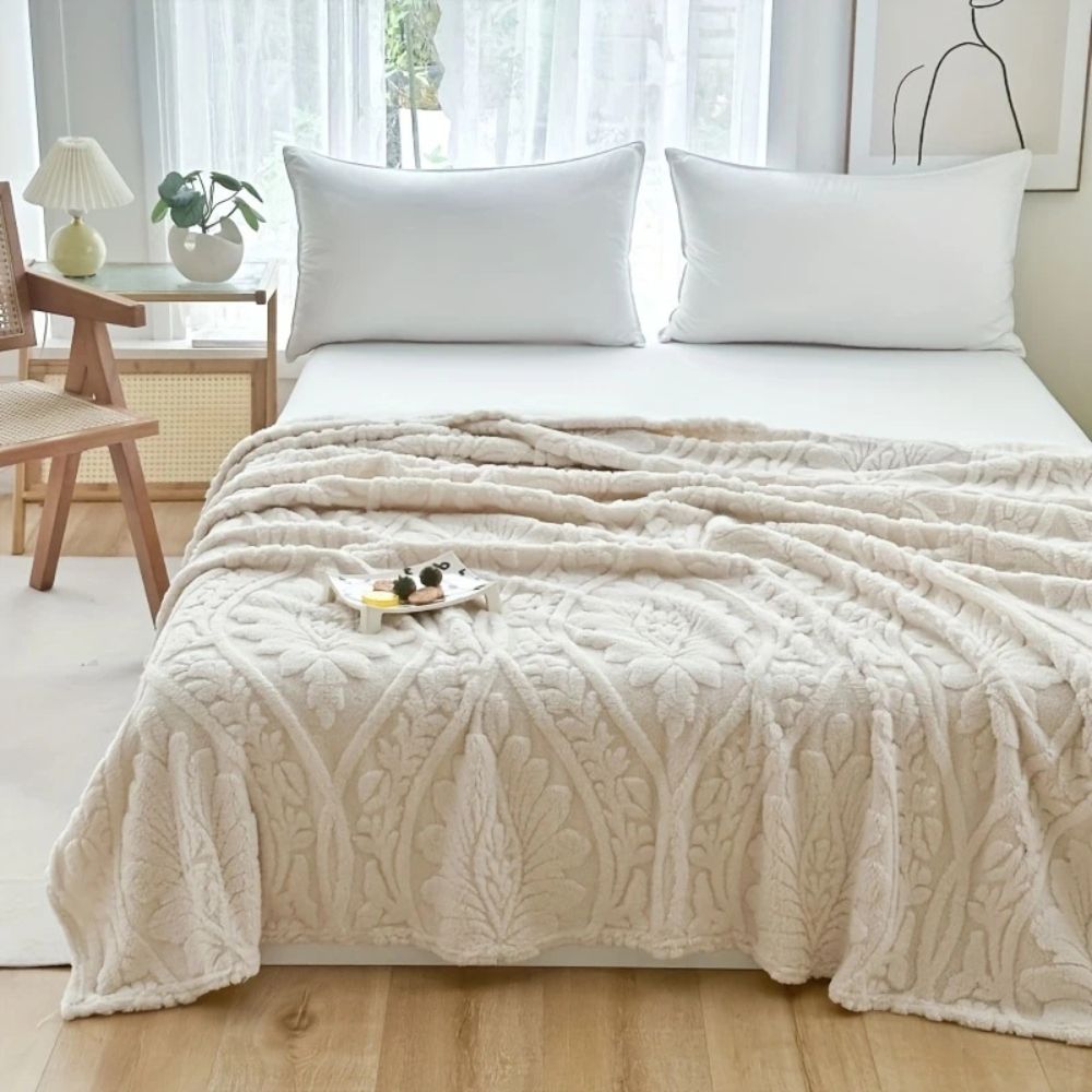 Paris Weave Jacquard Fleece Blanket — main product photo