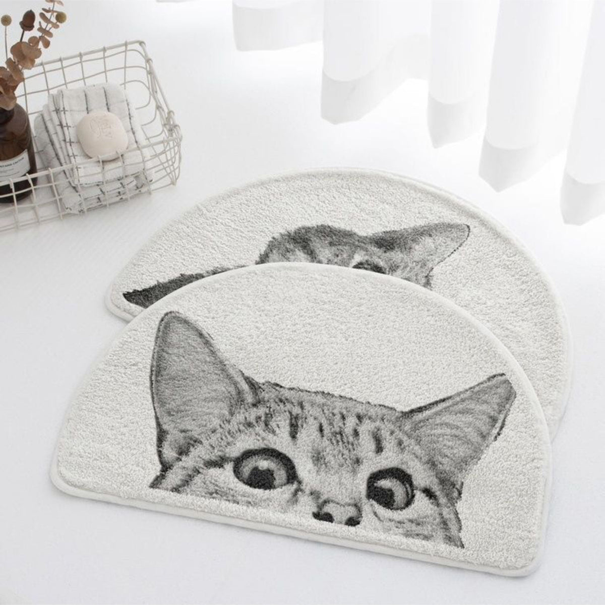 Peeping Kitty Bath Mat — main product photo