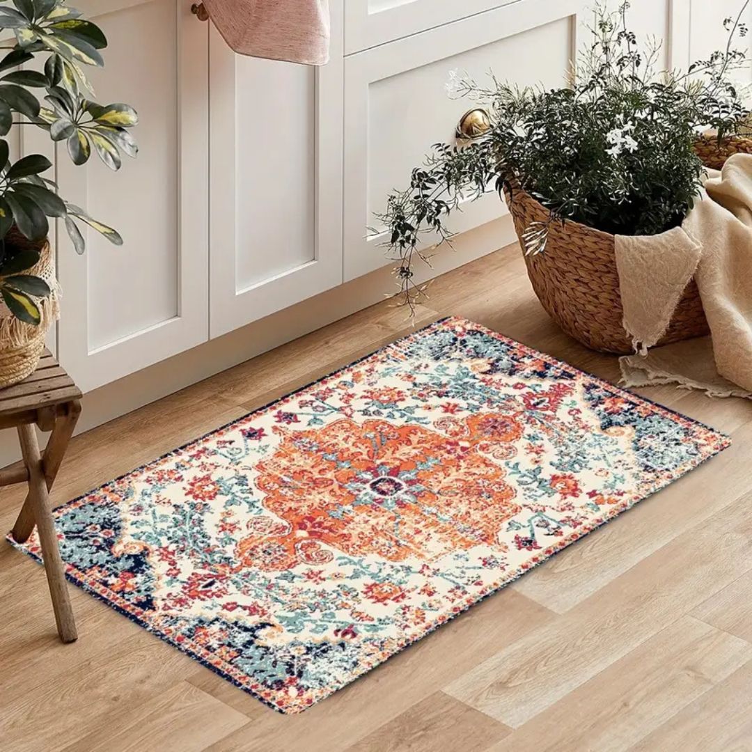 Vintage Bloom Comfort Anti-Fatigue Kitchen Mat — main product photo