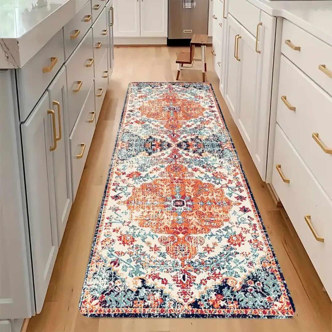 Vintage Bloom Comfort Anti-Fatigue Kitchen Mat — product close-up
