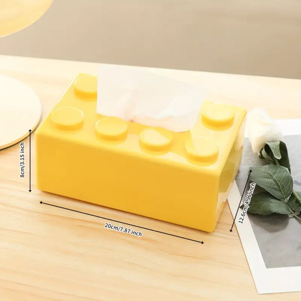 Playful Building Blocks Tissue Holder — product close-up