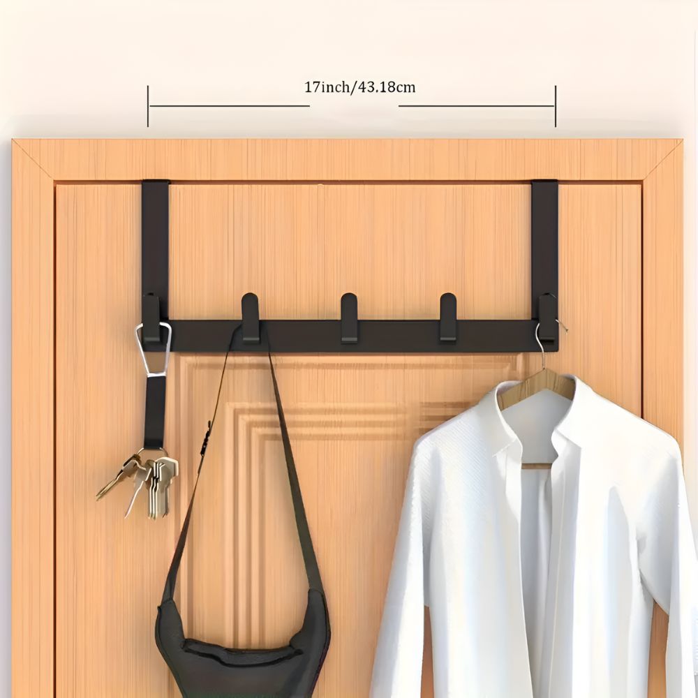 Quick Hang 5-Hook Door Rack — product close-up