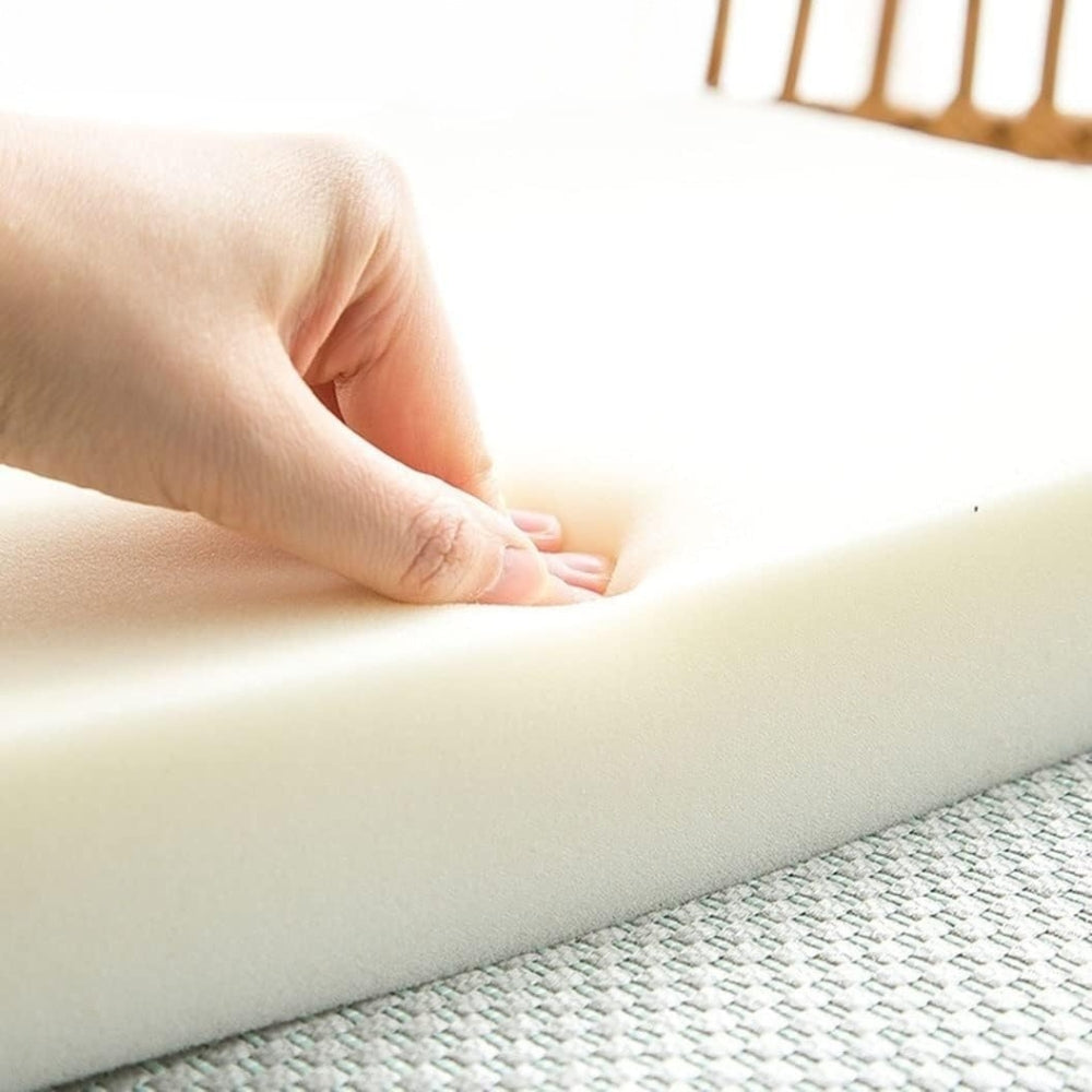 Quilted Japanese-Inspired Seat Cushion — size and scale reference