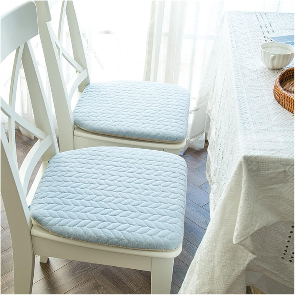 Quilted Japanese-Inspired Seat Cushion — alternate angle view