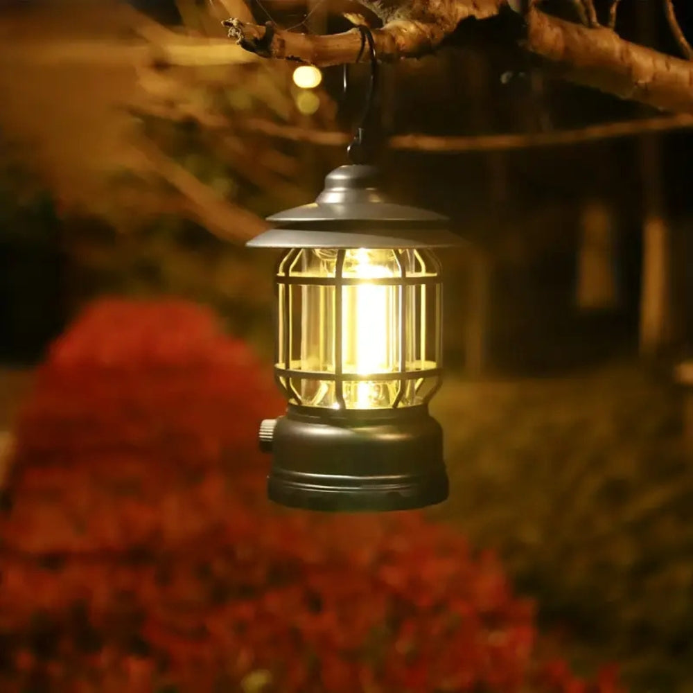 Retro Glow Camping Lantern Lamp — main product photo