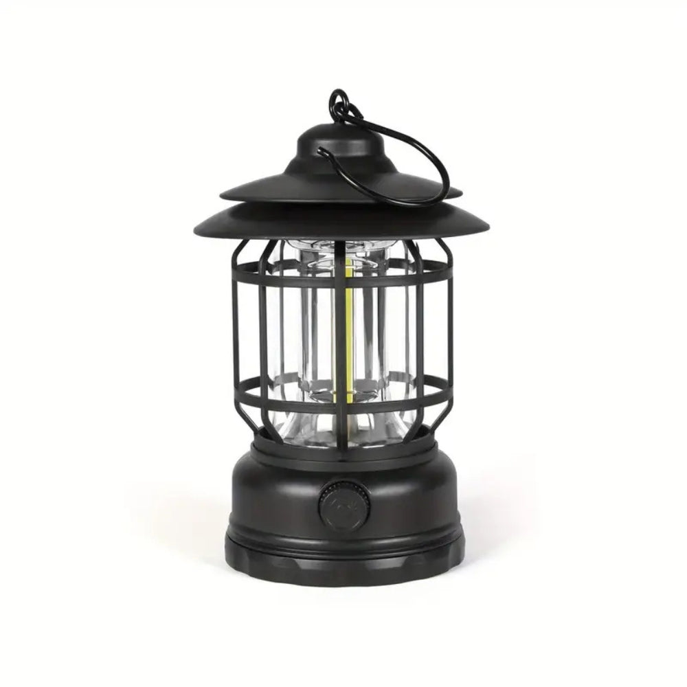 Retro Glow Camping Lantern Lamp — alternate angle view