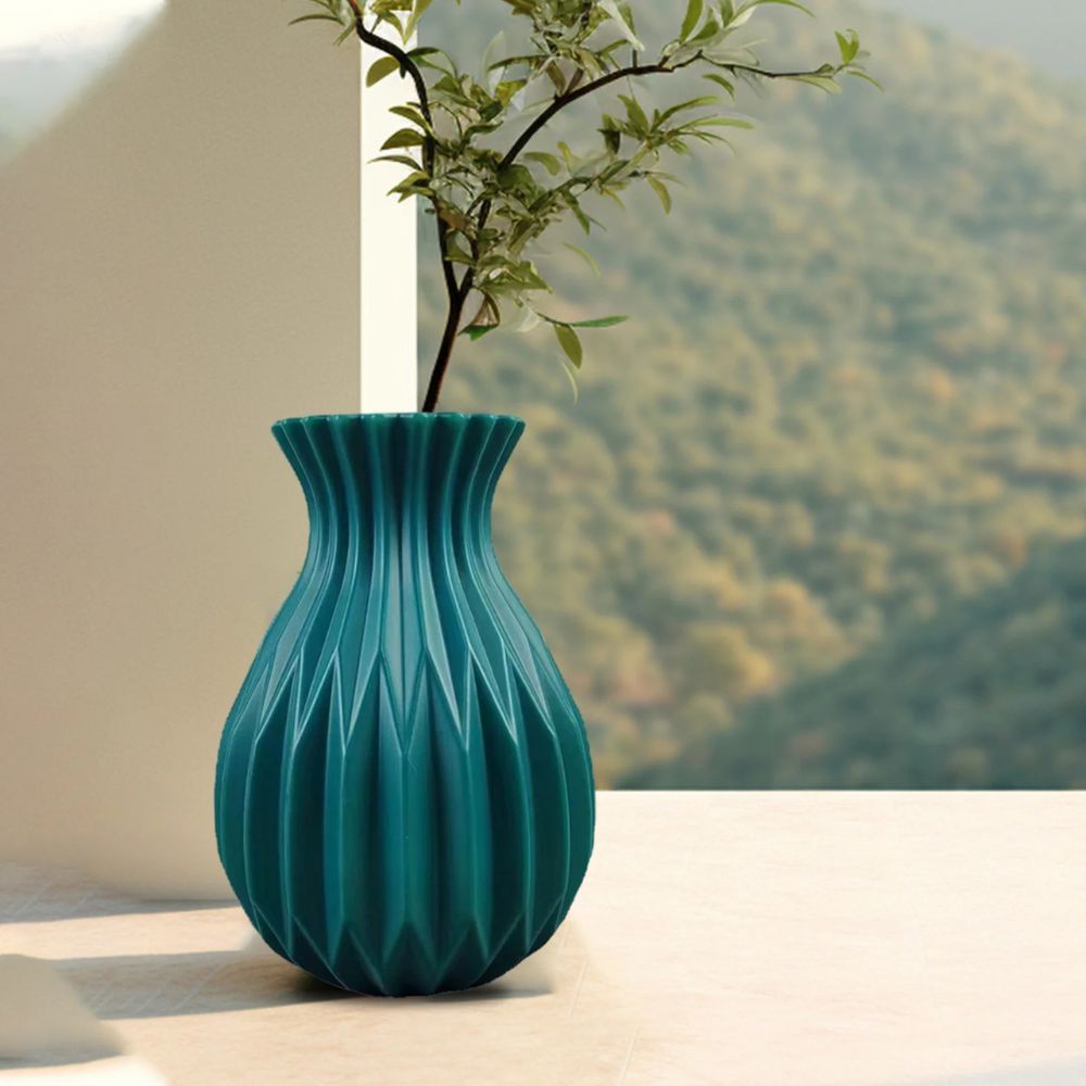 Ripple Form Decorative Vase — product in use
