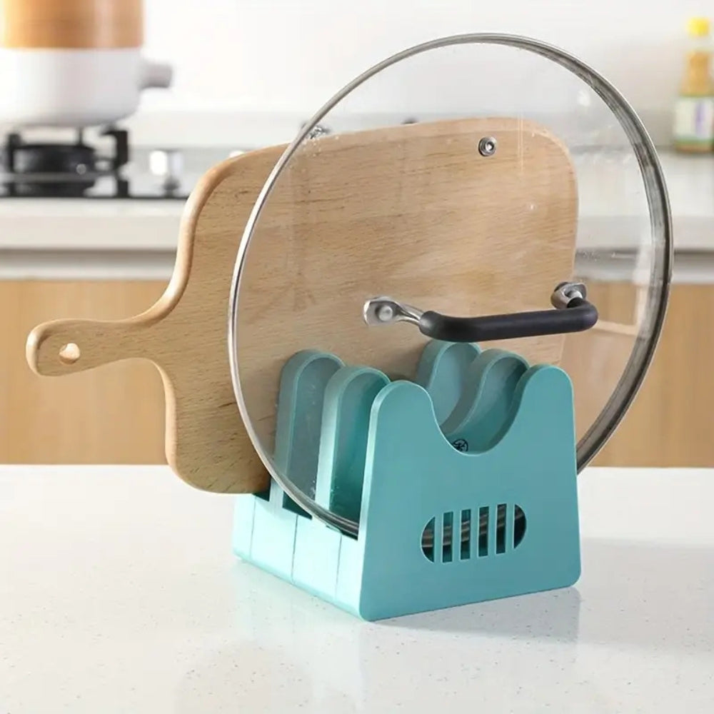 ABS Pot Lid and Utensils Storage Rack — product detail view