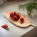 Rustic Leaf Wooden Serving Trays — product close-up