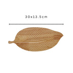 Rustic Leaf Wooden Serving Trays — additional view