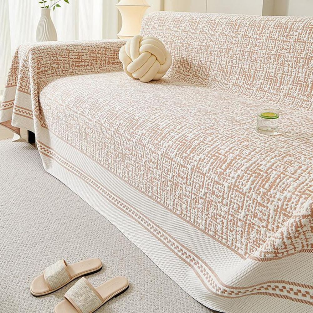 Sahara Sketch Chenille Sofa Cover — alternate angle view