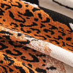 Savara Leopard Sofa Throw Blanket — alternate angle view