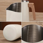 Wood Handle Milk Pitcher — lifestyle shot