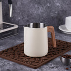 Wood Handle Milk Pitcher — product close-up