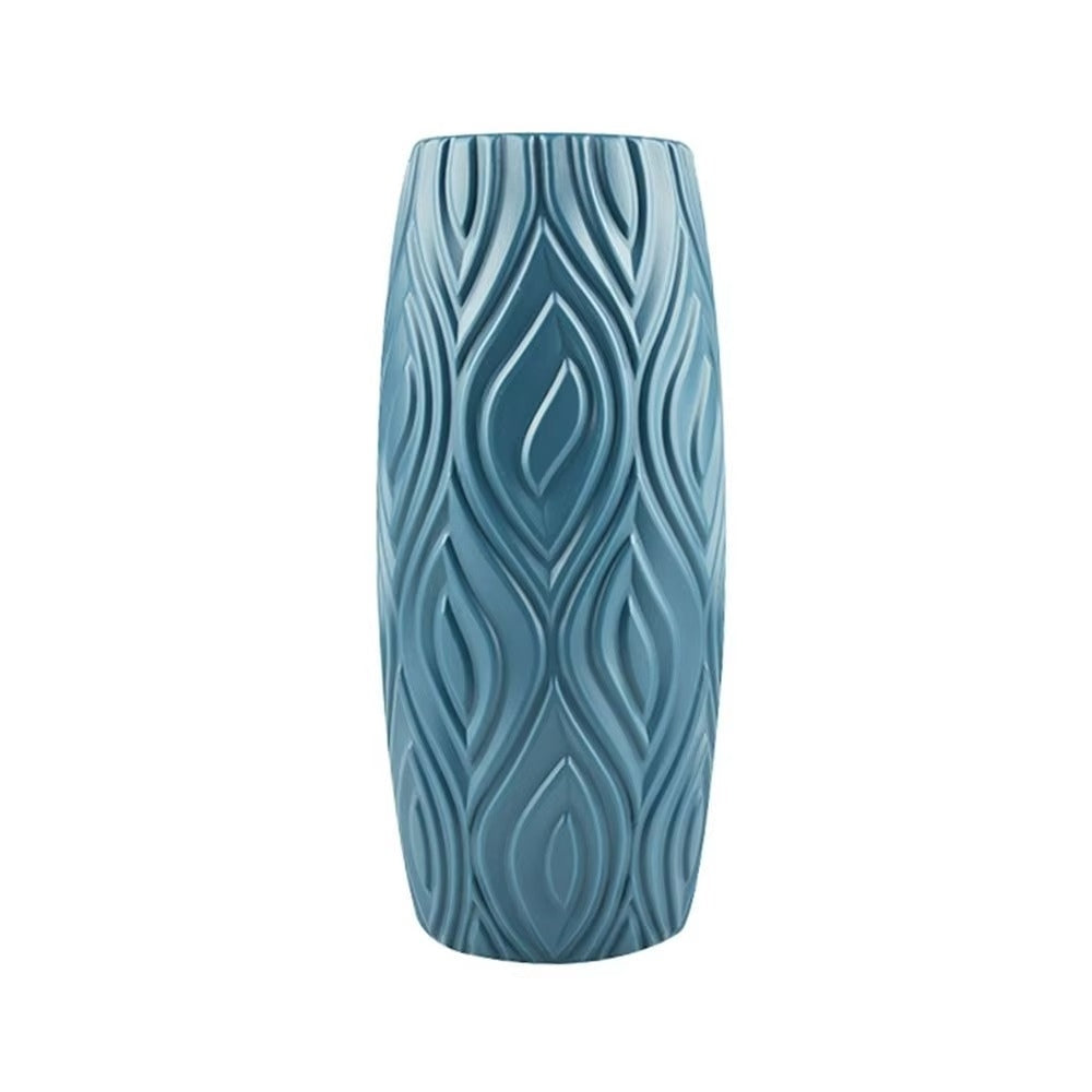 Sculpted Textured Leaf Vase — size and scale reference